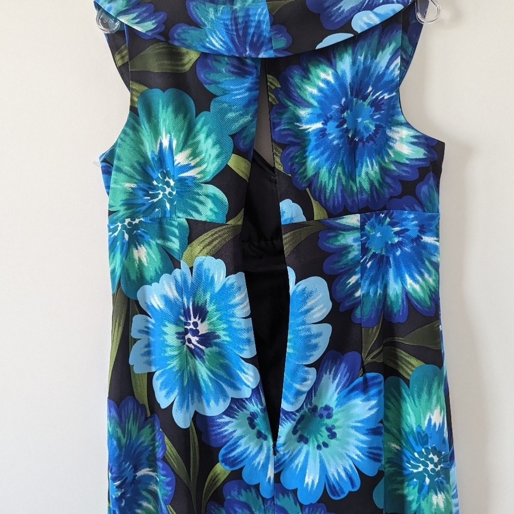BCX Vibrant Floral Sleeveless Sheath Dress - Size 14 - Picture 6 of 13